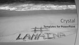  Presentation with sand ocean - Slide deck featuring lahaina-lahaina-hawaii-the-name and a light gray colored foreground