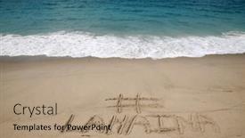  Presentation with sand ocean - PPT layouts enhanced with lahaina-lahaina-hawaii-the-name and a coral colored foreground