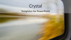  Presentation with abstract green forest - Audience pleasing slide deck consisting of lake and forest seen backdrop and a light gray colored foreground