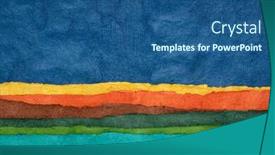  Presentation with sky - Audience pleasing slide deck consisting of lake-and-sky-abstract-landscape backdrop and a ocean colored foreground