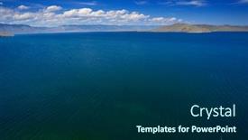  Presentation with russian - Slide set having lake-baikal-and-island-olkhon background and a dark gray colored foreground