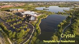  Presentation with community center - PPT layouts with community center and grade school background and a tawny brown colored foreground