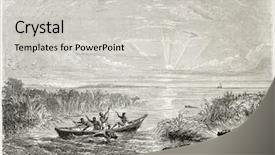  Presentation with lake - PPT layouts enhanced with lake chad old view created background and a light gray colored foreground