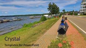  Presentation with new york - PPT theme enhanced with lake chautauqua in western new background and a  colored foreground