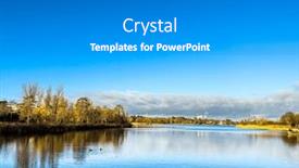  Presentation with paris - Presentation theme enhanced with lake-creteil-is-an-artificial background and a gray colored foreground