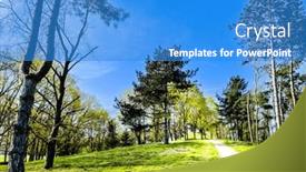  Presentation with paris - Presentation design with lake-creteil-is-an-artificial background and a teal colored foreground