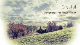  Presentation with paris france - Presentation theme enhanced with lake-creteil-is-an-artificial background and a sky blue colored foreground