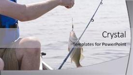  Presentation with lake fish - Slides enhanced with lake erie ontario canada background and a light gray colored foreground