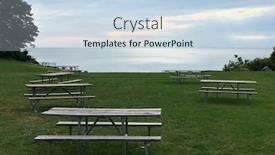  Presentation with new york state - Cool new PPT theme with lake erie state park new york backdrop and a sky blue colored foreground