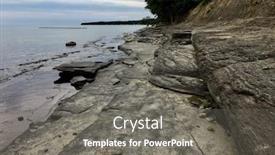  Presentation with new york state - Colorful slide deck enhanced with lake erie state park new york backdrop and a gray colored foreground