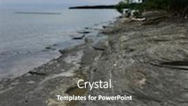  Presentation with new york state - Theme featuring lake erie state park new york background and a dark gray colored foreground