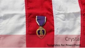  Presentation with purple heart - Presentation enhanced with lake-forest-ca-2-14 background and a red colored foreground