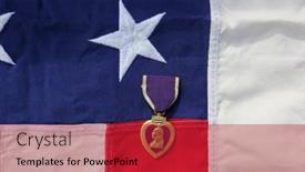  Presentation with wounded - Beautiful presentation featuring lake-forest-ca-2-14 backdrop and a crimson colored foreground