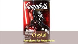  Presentation with campbell soup - PPT theme consisting of lake-forest-ca-january-8 background and a tawny brown colored foreground