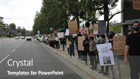  Presentation with black lives matter - 