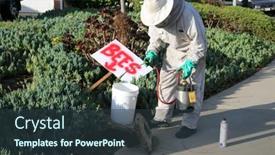  Presentation with water meter - Cool new presentation theme with lake-forest-ca-usa-june backdrop and a tawny brown colored foreground