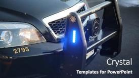  Presentation with police fire - Amazing PPT layouts having lake-forest-ca-usa-october backdrop and a navy blue colored foreground