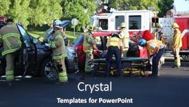  Presentation with forest fire - Slide deck featuring lake-forest-ca-usa-october background and a navy blue colored foreground