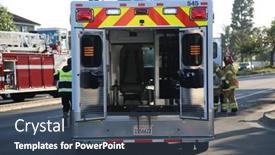  Presentation with police fire - Cool new theme with lake-forest-ca-usa-october backdrop and a ocean colored foreground