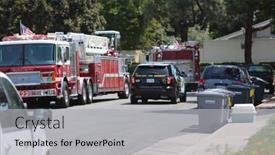  Presentation with fire emergency forest - 