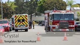  Presentation with fire emergency forest - 