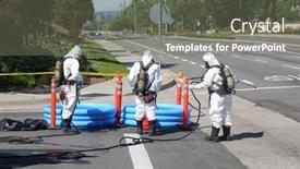  Presentation with truck accident - Slide deck enhanced with lake-forest-california-may-23 background and a gray colored foreground