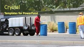  Presentation with truck accident - Slides enhanced with lake-forest-california-may-23 background and a tawny brown colored foreground