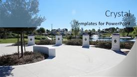  Presentation with california - PPT theme enhanced with lake-forest-california-usa-february background and a light blue colored foreground