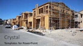  Presentation with apartments - Presentation theme consisting of lake-forest-california-usa-february background and a light gray colored foreground