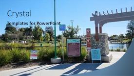  Presentation with veterans - PPT theme enhanced with lake-forest-california-usa-february background and a light blue colored foreground