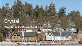  Presentation with lake front - Amazing theme having lake-front-living backdrop and a tawny brown colored foreground
