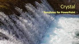  Presentation with waterfall - Amazing slides having lake-fuzine-waterfall-yellow backdrop and a wine colored foreground