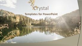  Presentation with croatia - Colorful slide deck enhanced with lake-in-atumn-forest-croatia backdrop and a lemonade colored foreground