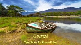  Presentation with killarney - Presentation theme enhanced with lake in co kerry ireland background and a tawny brown colored foreground