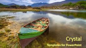  Presentation with killarney - Beautiful presentation theme featuring lake in co kerry ireland backdrop and a tawny brown colored foreground