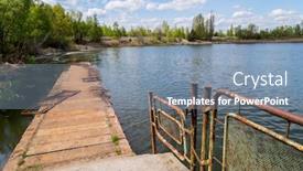  Presentation with hazardous waste - Audience pleasing presentation design consisting of lake-in-the-town backdrop and a light blue colored foreground