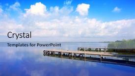  Presentation with salt lake temple - Presentation enhanced with lake in valencia el saler background and a  colored foreground