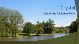  Presentation with saint - Theme with lake-in-village-saint-jal background and a light blue colored foreground