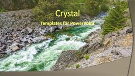  Presentation with bc canada - Presentation theme featuring lake louise - majestic mountain river in canada background and a  colored foreground