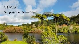  Presentation with new zealand - Slides consisting of lake-mangamahoe-taranaki-region-north background and a light blue colored foreground