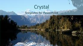 Presentation with new zealand - Theme enhanced with lake matheson in new zealand background and a light blue colored foreground