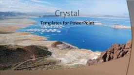 Presentation with states - Presentation theme having lake mead panorama on colorado river lake mead is the largest reservoir in the united states background and a light blue colored foreground