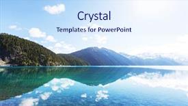  Presentation with canada ontario lake of two - Cool new PPT layouts with lake near whistler bc canada backdrop and a  colored foreground