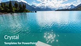  Presentation with turquoise - PPT theme having lake near whistler bc canada background and a  colored foreground