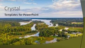  Presentation with lake - PPT theme having lake-oconee-georgia-usa background and a light blue colored foreground