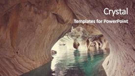  Presentation with chile patagonia - Presentation theme with lake of general carrera patagonia background and a tawny brown colored foreground