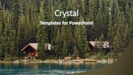  Presentation with canadian culture canada china national - PPT layouts having lake o'hara with waterfront background and a tawny brown colored foreground