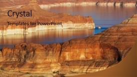  Presentation with usa - PPT layouts enhanced with lake powell alstrom point usa background and a coral colored foreground