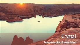  Presentation with usa - Cool new slides with lake powell alstrom point usa backdrop and a  colored foreground