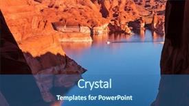  Presentation with usa - Slides enhanced with lake powell alstrom point usa background and a  colored foreground